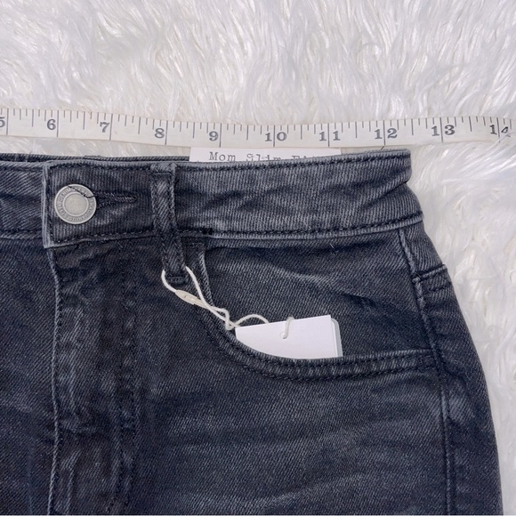 SOLD MERCARI *HP* Stradivarius STR Washed Black Slim Mom Jeans - Picture 10 of 12
